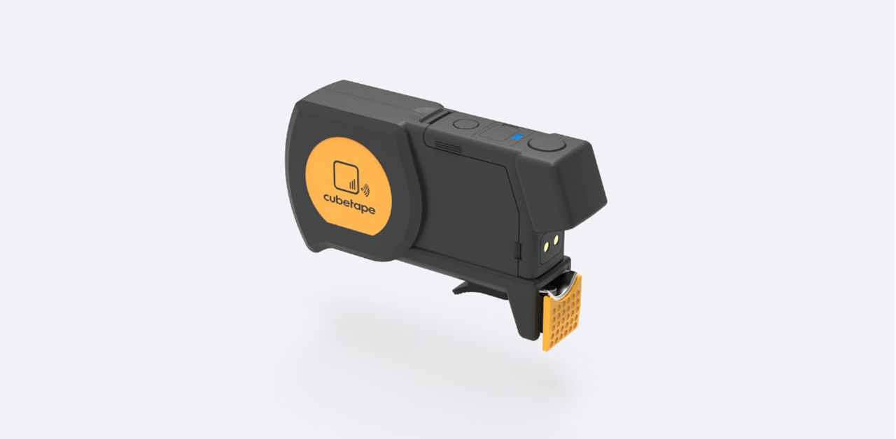 Device Featuring A Prominent Yellow Label On Its Surface Device Featuring A Prominent Yellow Label On Its Surface